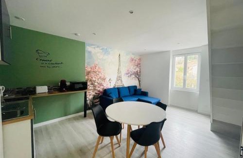 Saint-Romain-en-Gal Apartamento | Éclat St Romain n3, duplex - moderne - WIFI - CLIM- proche Vienne