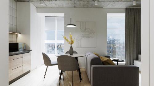 Maliyevtsy Apartamento | Апартаменти-студія, дизайнерський ремонт, ЦЕНТР, біля Либідь Плаза