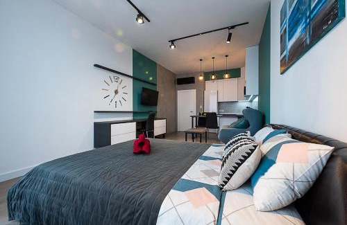 Obolon' Apartamento | Дизайнерські апартаменти на Оболоні в ЖК Smart Plaza Obolon біля станції метро Мінська