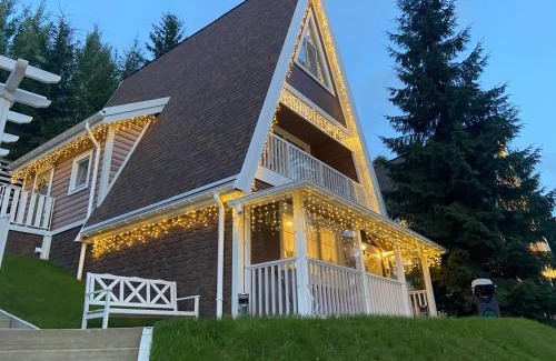 Bukovel Chalet De Esquí | Цілий триповерховий будинок FREEMAN-3 над річкою з альтанкою та грилем
