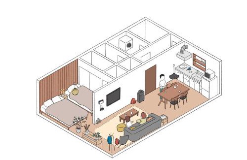 Toba Apartamento | 伊勢志摩観光に最適 パールロードの玄関口 PAARU inn 2階A室 セルフチェックイン
