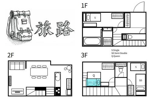 Sumiyoshi Apartamento | 旅路Hotel 住吉