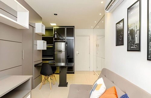 Matriz Apartamento | 1 bedroom elegant and planned lifespace Curitiba.