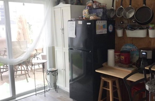 Wildwood Crest Casa | 1 block from the beach . Ocean view cozy beach house . Backyard with fire pit .