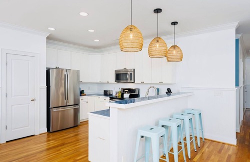 Carolina Beach Cabaña | 1 Block to Beach, Luxe Standalone Cottage, Wave Room!