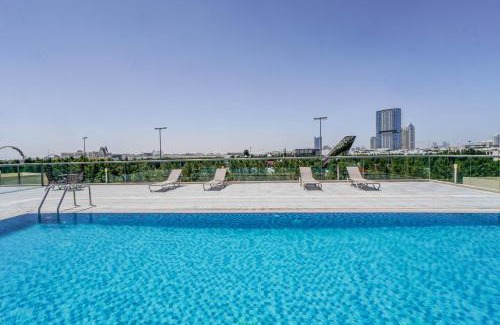 Al Barsha Apartamento | 1 BR Apt, Miracle Garden with RoofTop Pool, King Bed, Gym,100mbps