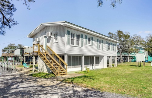 Cypremort Point Cabaña | 1 Mi to Cypremort Point: Waterfront Gem w/Dock!