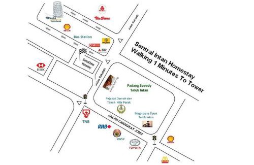 Teluk Intan Casa | 1 MINUTES TO TOWER SENTRAL INTAN HOMESTAY 6 ROOMS