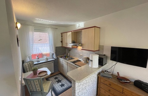 Gross Zicker Apartamento | 1-habitación apartamento N º 01 con terraza -. Pension Ritter - en una zona tranquila de Groß Zicker