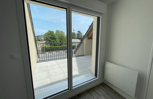 Le Rosais-La Flourie Apartamento | 10 minutes from the sea! Studio with parking in St Malo!