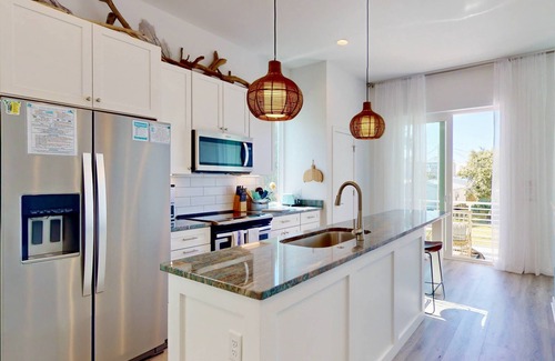 Wilmington Beach Casa | 10% Off Aug + Sept | Charming Modern Duplex, Fenced Yard, Dogs OK, Easy Walk to Beach + Greenway