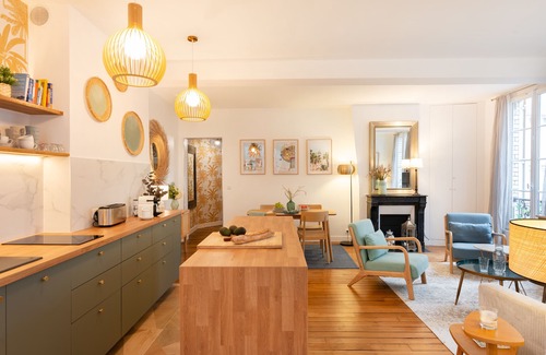 Saint-Gervais Apartamento | 100% legal Marais 2BR / 2BA con aire acondicionado, hasta 6 huéspedes