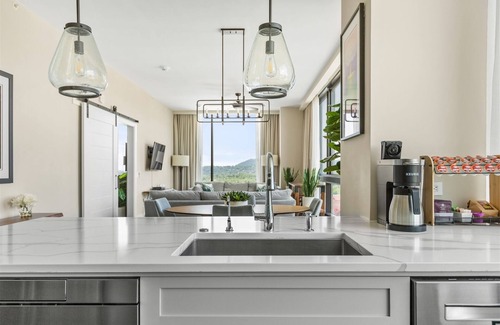 Downtown Asheville Condominio | 'Cloud 10' Luxury Downtown Asheville Condo w Mountain Views at Arras Residences