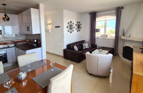 Nerja Apartamento | 180° panoramic sea view, 23m² south terrace, WiFi, 2 air-conditioning, fireplace