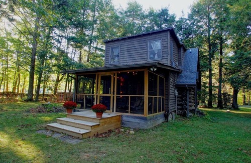 Banner Elk Cabina | 1848 Log Cabin in the Trees w/Fire Pit/ Foscoe/No Damage from Helene!