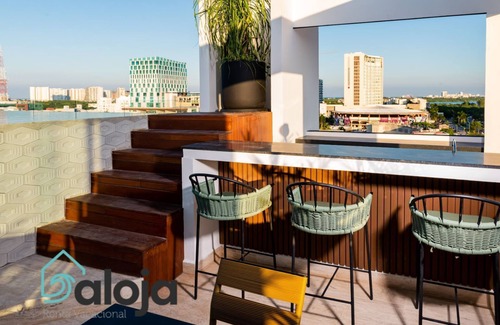 Downtown Cancun Apartamento | 1B - Elegant studio with elevator