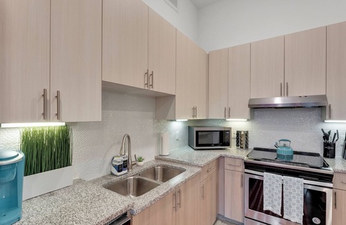 Fort Worth Apartamento | 1B1B LUX 1st Flr Apt-2min to TCU+King Bed+Pool+Gym