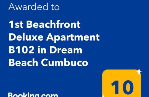 Pecém Apartamento | 1st Beachfront Deluxe Apartment B102 in Dream Beach Cumbuco