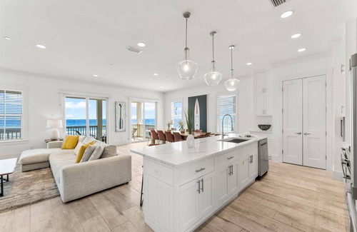 West Panama City Beach Casa | 2 Beachfront Homes - Whale Rested Family - 2 Private Pools, Slps 24, Book 2025!
