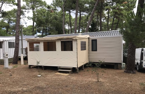 Le Grand-Village-Plage Casa | Panoramic mobile home 2 bedrooms Ile d'Oléron camping Paradis