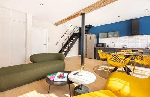Lille Centre Ville Apartamento | Apartamento-Baño con ducha-Vista a la Ciudad