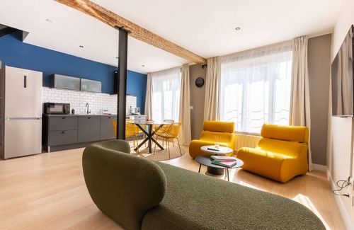 Lille Centre Ville Apartamento | Apartamento-Baño con ducha-Vista a la Ciudad