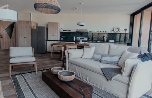 El Zonte Condominio | 2-Bedroom Partial Ocean View with Balcony (King Master Plus Bunk Beds)