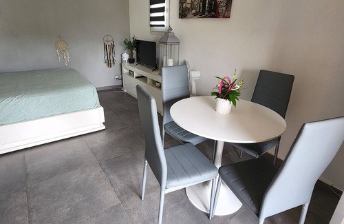 Boulouris-sur-Mer Cama Y Desayuno | 2 bedrooms with private bathroom and kitchen in shared villa with swimming pool