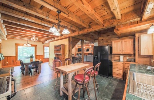Mars Hill Casa | 2 Cabins on Private Pond Sleeps 30 Sauna Hot Tub