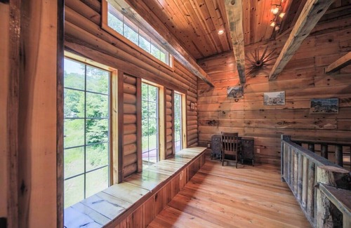 Mars Hill Casa | 2 Cabins on Private Pond Sleeps 30 Sauna Hot Tub