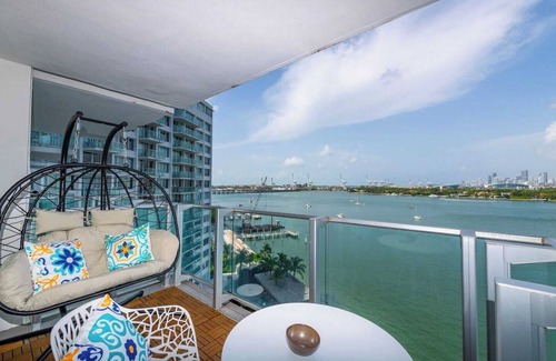 West Avenue Apartamento | 2 King Bed Suite | Mondrian Hotel BayView Star Island | Resort Access + Balcony @ Mondrian SoBe Hotel. Luxury bay front resort known for its Art Deco glamour, lush pool deck, and sweeping views of Star Island and Downtown Miami, near everything.