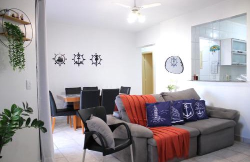 Guilhermina Apartamento | 2 Quartos com Varanda sendo 1 Suíte, Cozinha completa, Vista Mar - Condomínio Frente Mar, Lazer completo com Piscina coberta e aquecida, Estacionamento, Portaria 24h - Apto indicado para Grupos, Famílias e Hóspedes a Trabalho, Praia da Guilhermina
