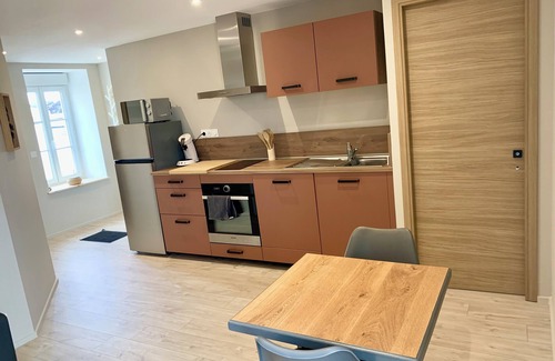 Donville-les-Bains Apartamento | 2 rooms- City center - 500m beach - All Comfort
