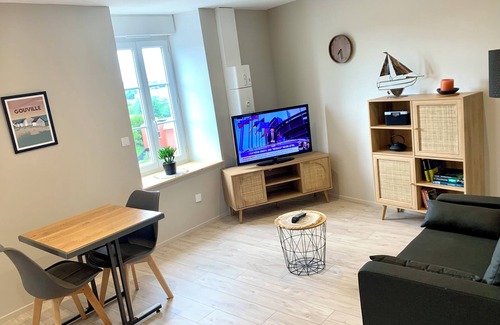 Donville-les-Bains Apartamento | 2 rooms- City center - 500m beach - All Comfort