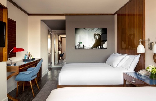 Hudson Square Hotel | 2 Rooms in Modern Art-Industrial Hotel w/ Cuban-Styled Bar & Bohemian Chic Vibe