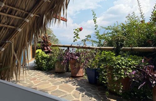 San Marcos La Laguna Casa | 2-story Lakefront castita, beach, kitchen, sauna
