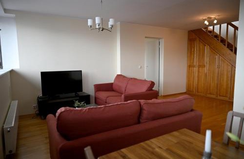 Kesklinn Apartamento | 2-Story Penthouse with Private Sauna, Seaview Terrace & Two Bathrooms