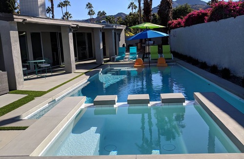 Palm Springs Casa | South Palm Springs Moderno 3 bd 3 baños - Piscina, spa, campo de golf Tahquitz Creek