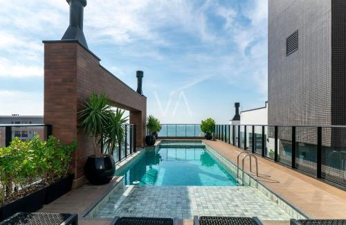 Bombas Apartamento | 207- Apart Villa Francione com piscina Bombas