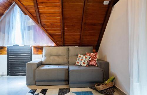 Canto Grande Chalet De Esquí | 271 - Loft em Residencial com Piscina a 200m da Praia