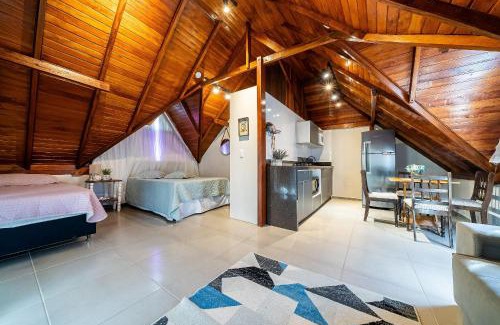 Canto Grande Chalet De Esquí | 271 - Loft em Residencial com Piscina a 200m da Praia