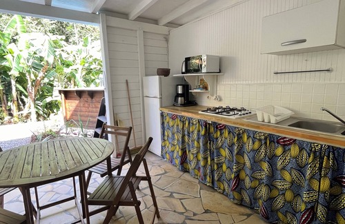 Cafeiere Cabaña | 2 casas rurales 4/8 pers piscina de naturaleza tropical 800m Playa Grande Anse-Deshaies