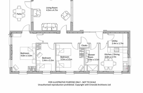 Durham Cabaña | Alojamiento de 3 habitaciones en Esh Winning, cerca de Durham