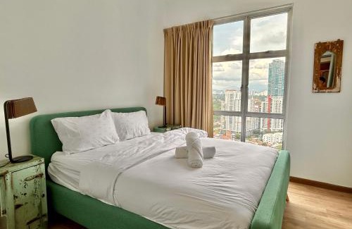 Brickfields Apartamento | 3 bedroom apt L26 at kl sentral with city view