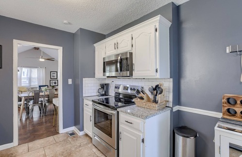 Westwood Casa | 3-bedroom bungalow in peaceful Kansas City with AC, WiFi, Hot Tub, and Fire Pit