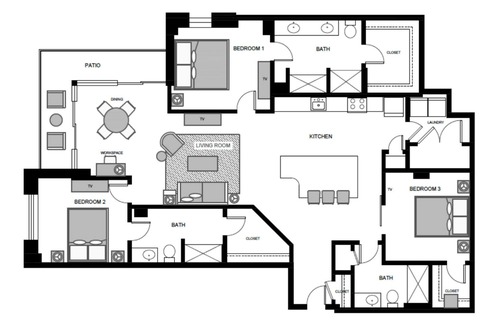Flagler Village Apartamento | 3 bedroom Luxury Fort Lauderdale