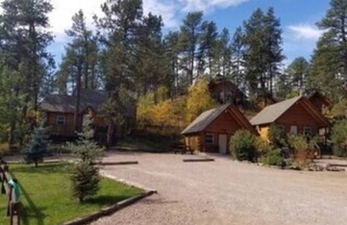 Rapid City Apartamento | Hunters Haven # 3 Cabaña de troncos a medida bordeada por el Bosque Nacional Black Hills