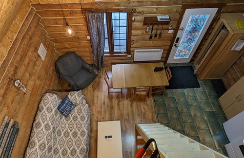 Riviere-Rouge Chalet De Esquí | 3- Poirier : Chalet en bois rond au bord de la Rivière Rouge