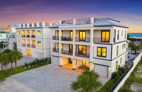 Dune Allen Beach Casa | ¡DOS casas de vacaciones enormes con piscinas, jacuzzis y terrazas en la azotea en 30A!