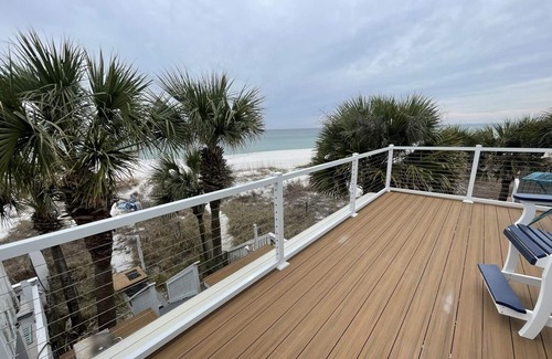 Panama City Beach Villa | Sunset Grace @ PCBeach elegance elegancia simple Oeste, muelle del parque / playa frente al mar!